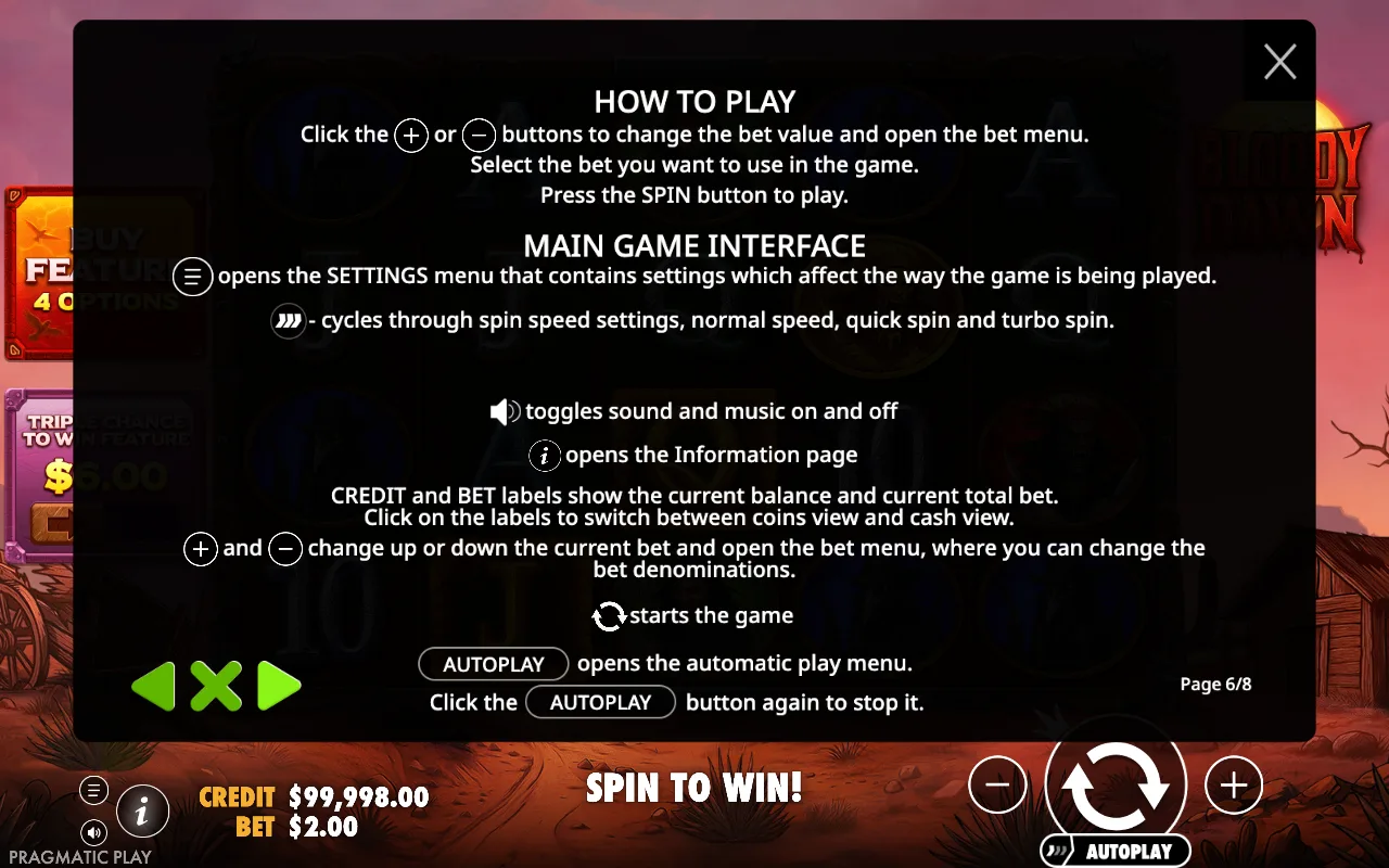 How to play — Bloody Dawn