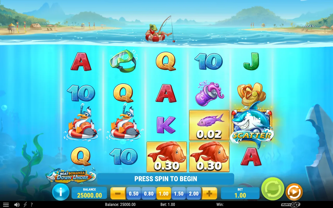 The base game — Boat Bonanza Down Under
