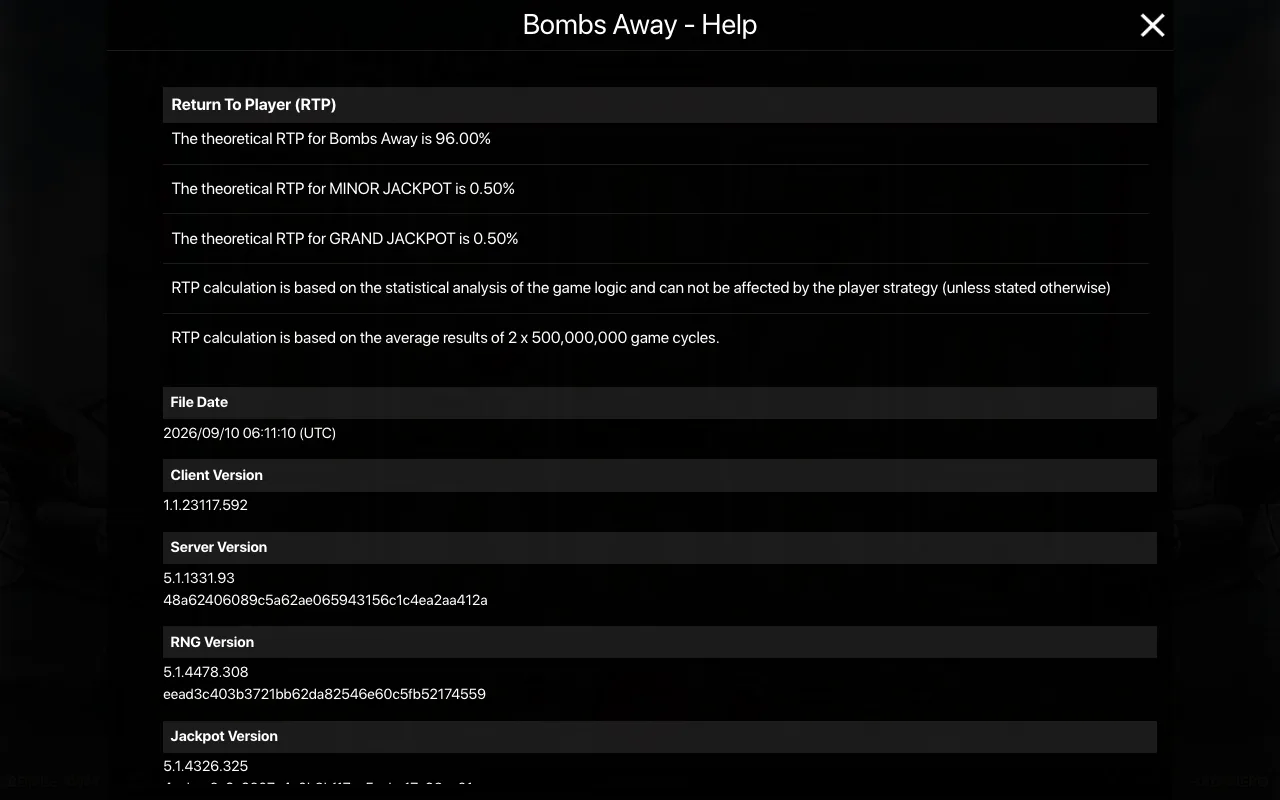 Game rules, page 2 — Bombs Away
