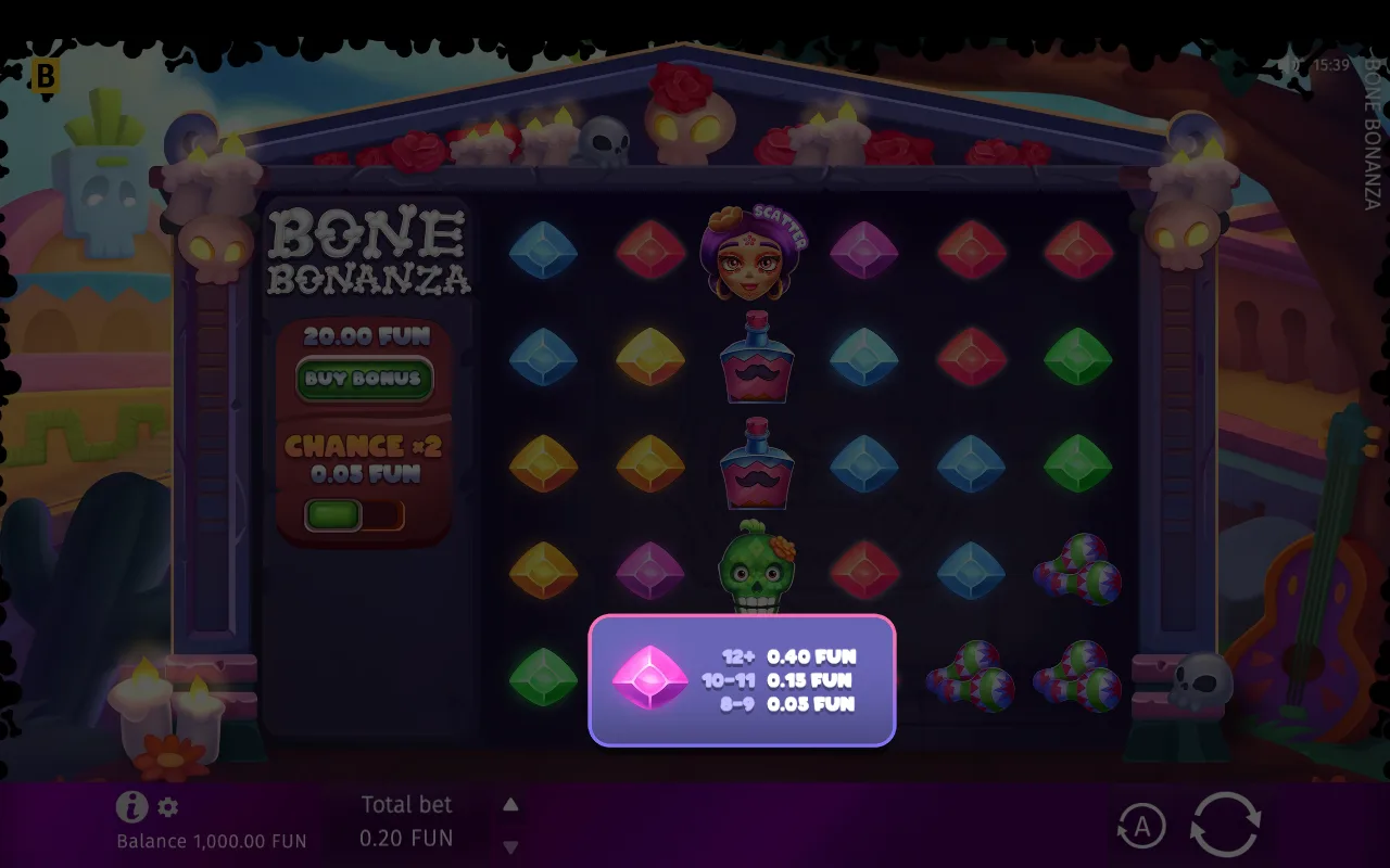 The base game — Bone Bonanza