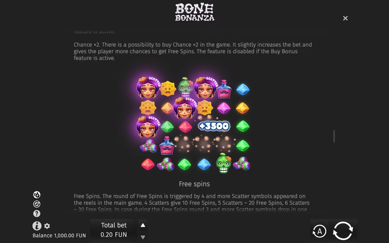 Game rules, page 3 — Bone Bonanza