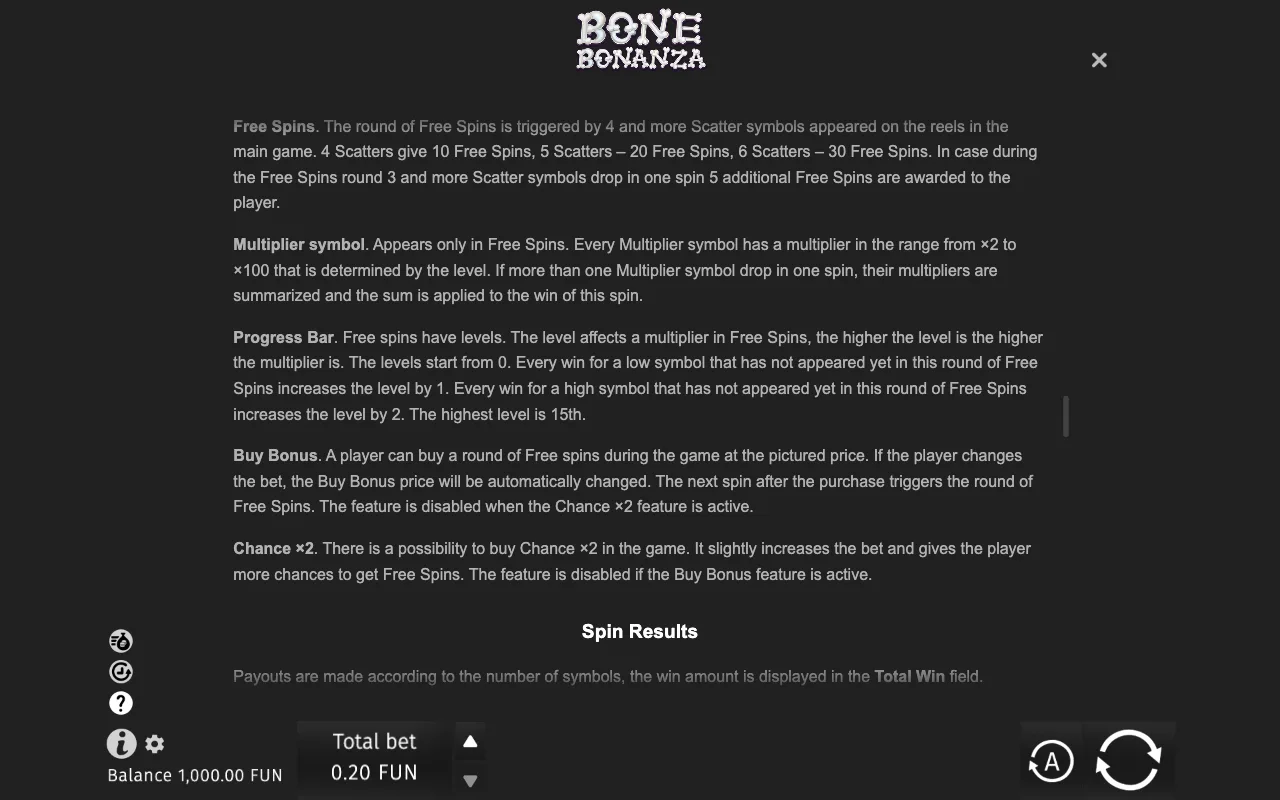 Game rules, page 8 — Bone Bonanza