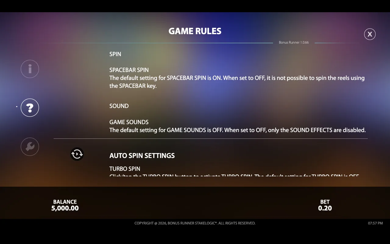 Rules — Bonus Runner