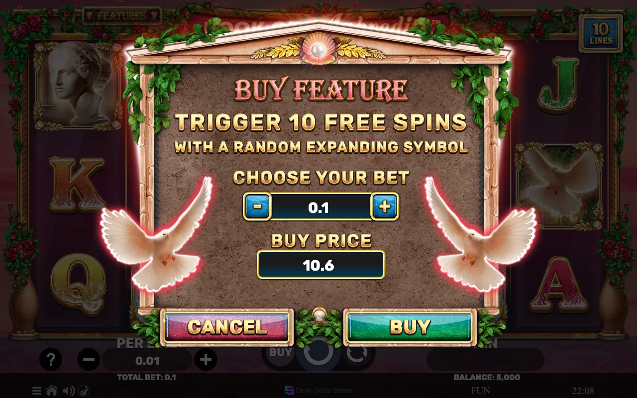 Buying the feature — Book of Aphrodite The Lovespell
