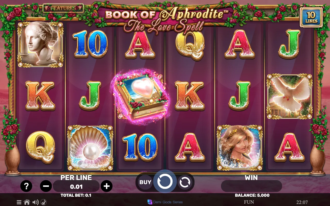 The base game — Book of Aphrodite The Lovespell
