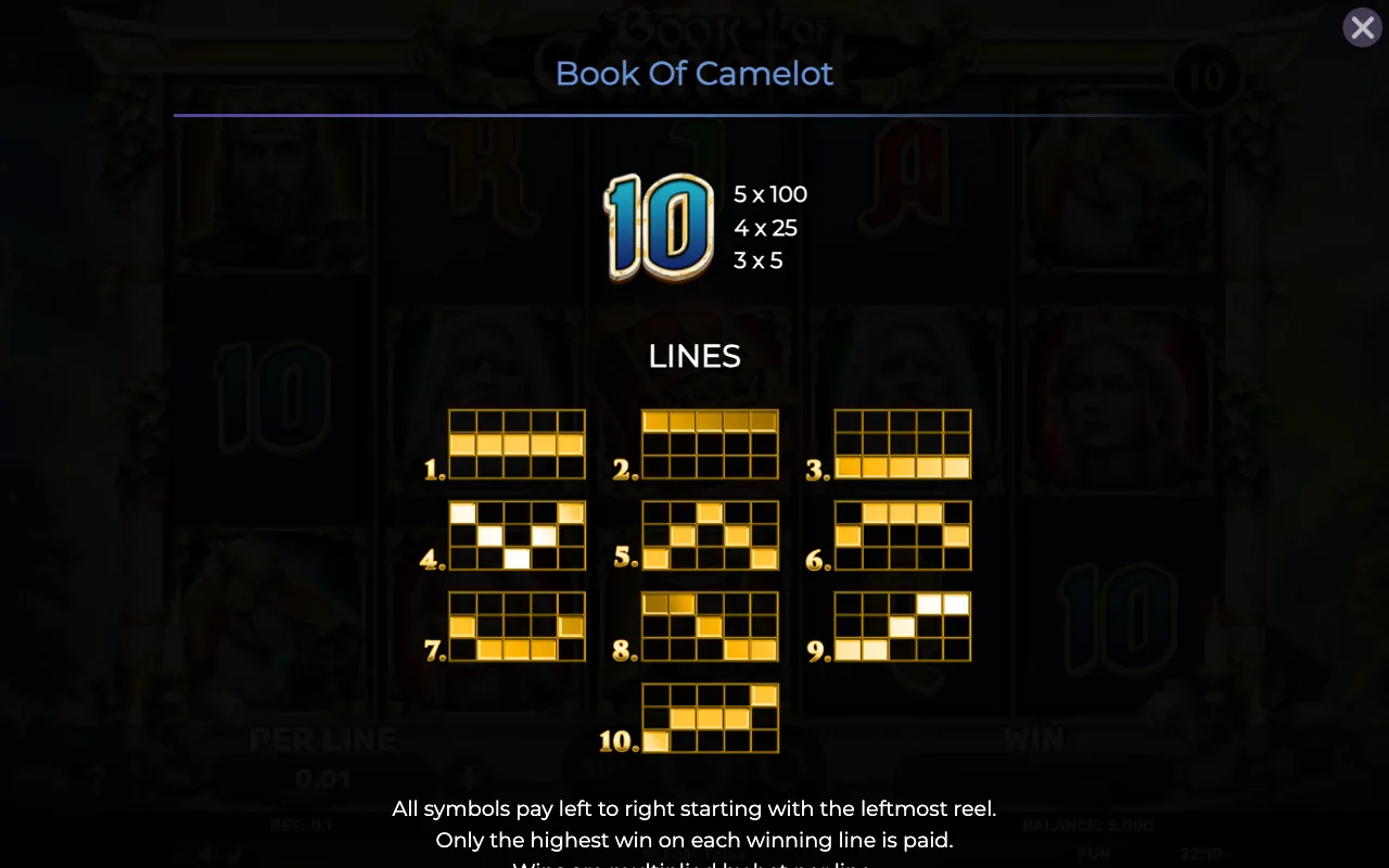 Lines — Book of Camelot