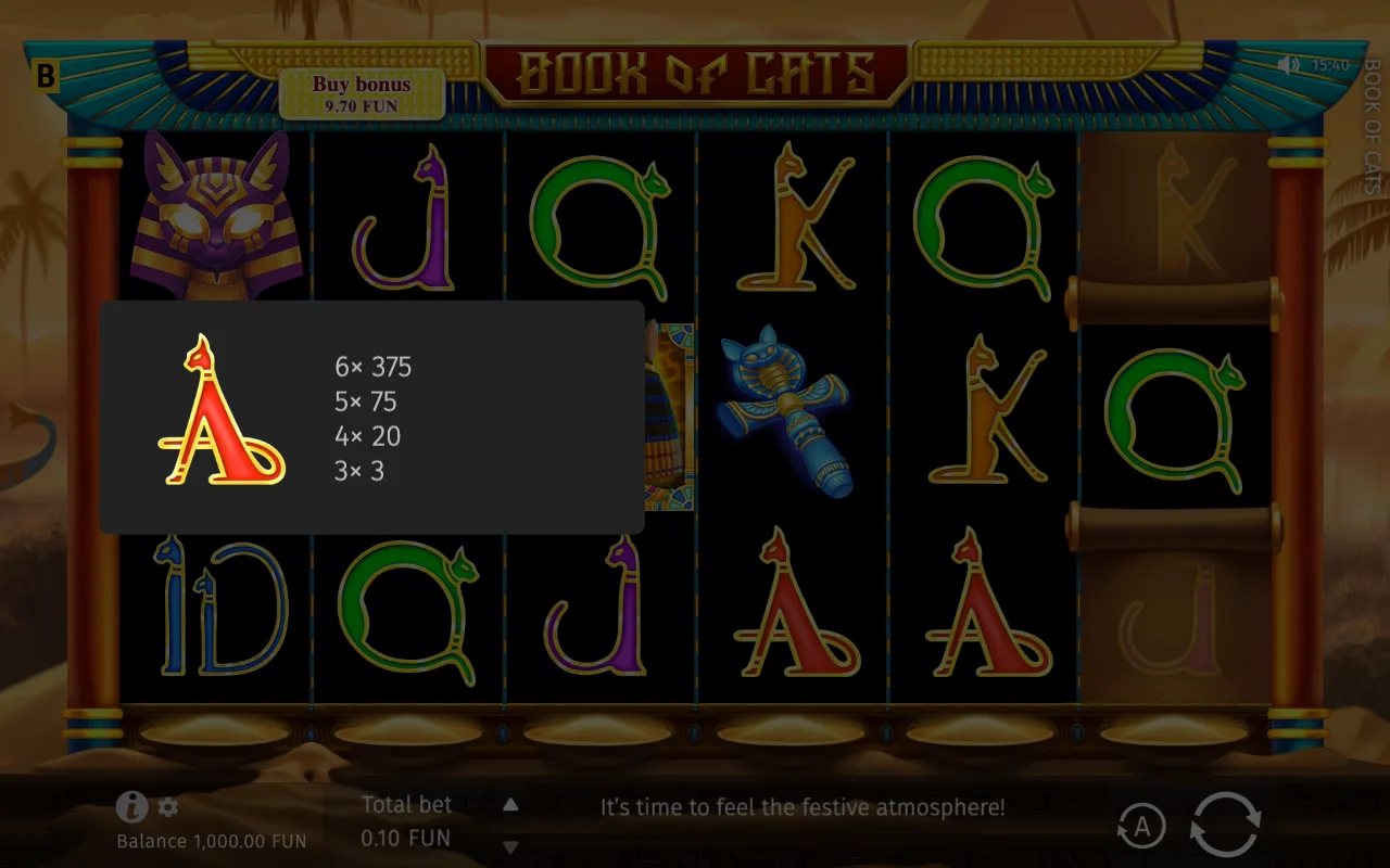 Buying the feature — Book of Cats