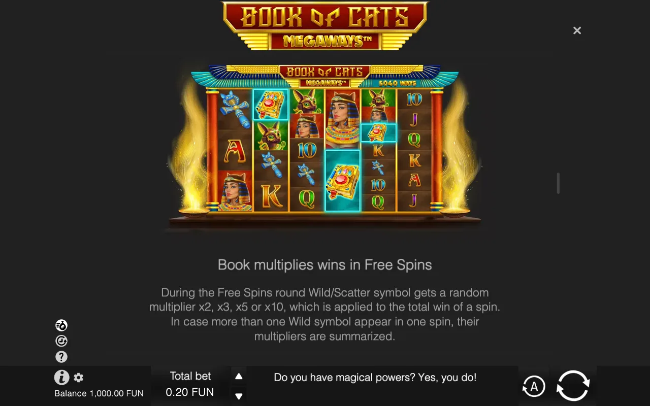 Game rules, page 3 — Book of Cats Megaways