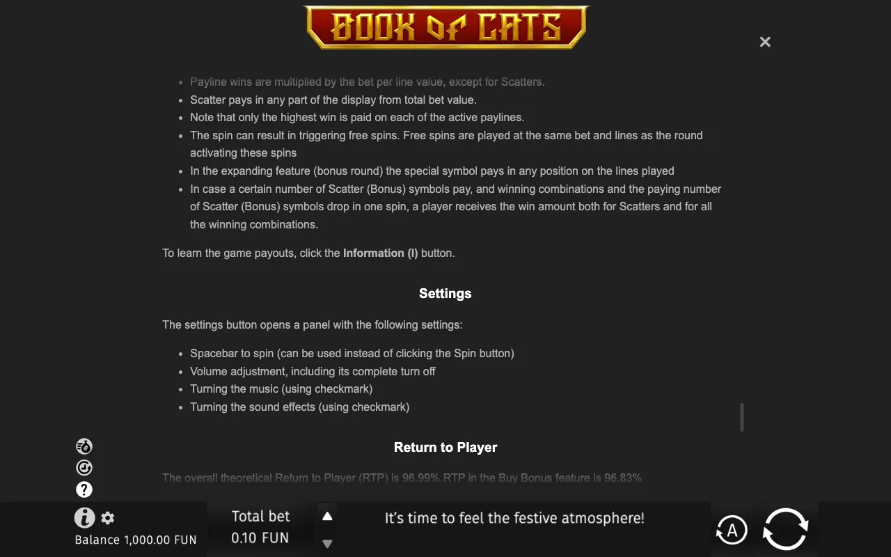 Game rules, page 10 — Book of Cats
