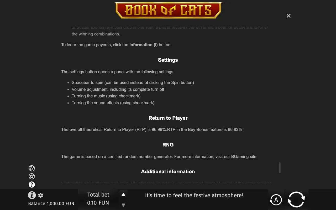 Game rules, page 11 — Book of Cats