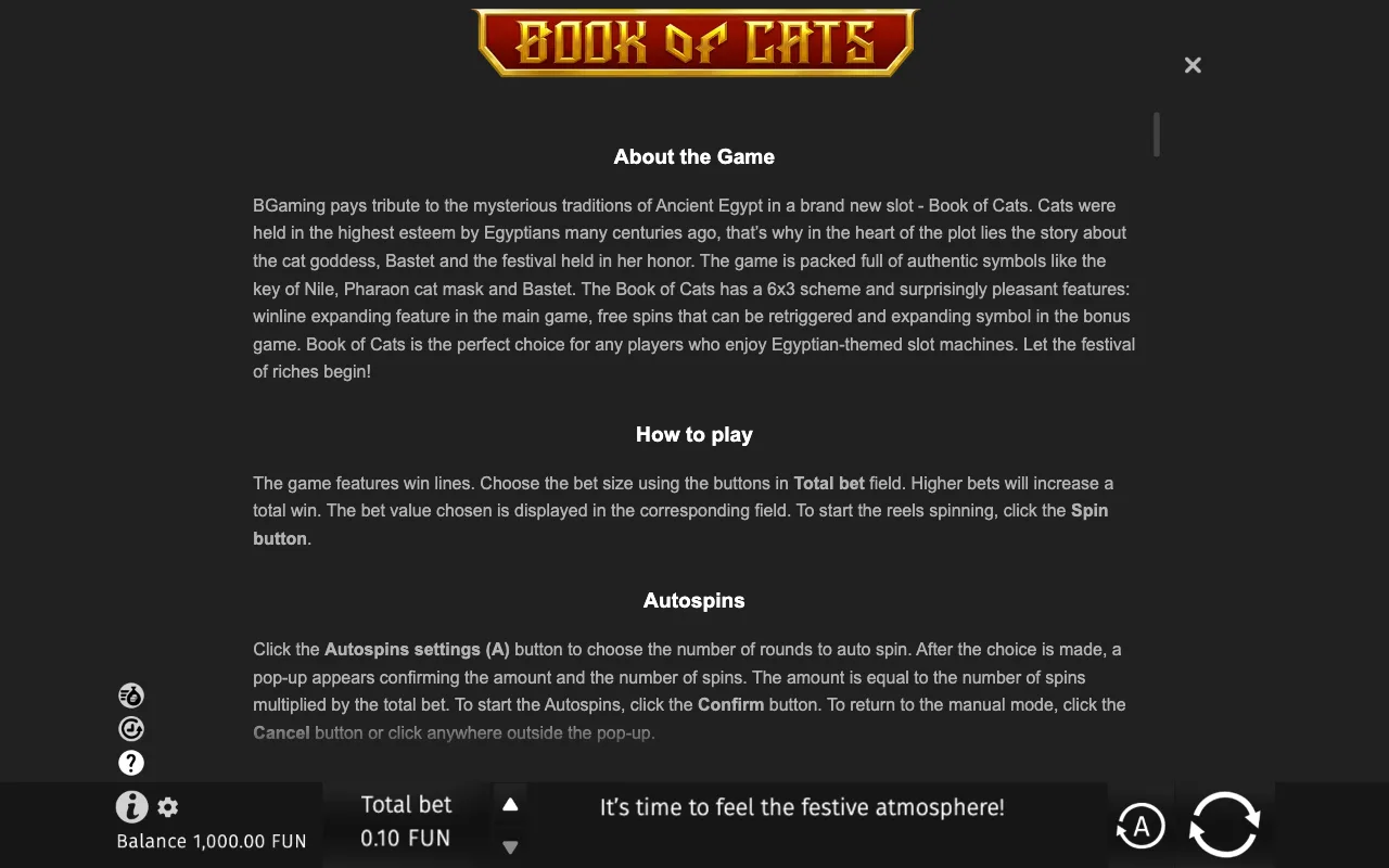 Game rules, page 6 — Book of Cats