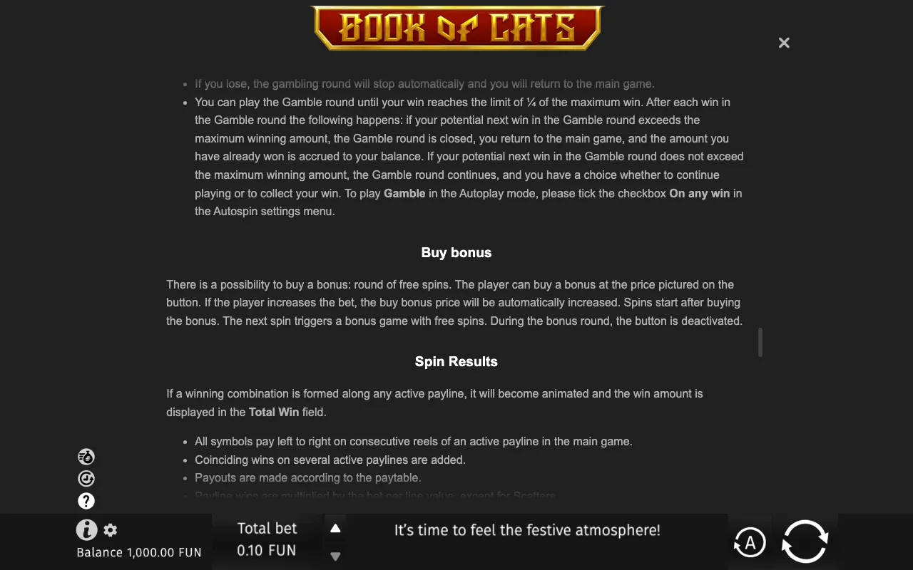 Game rules, page 9 — Book of Cats