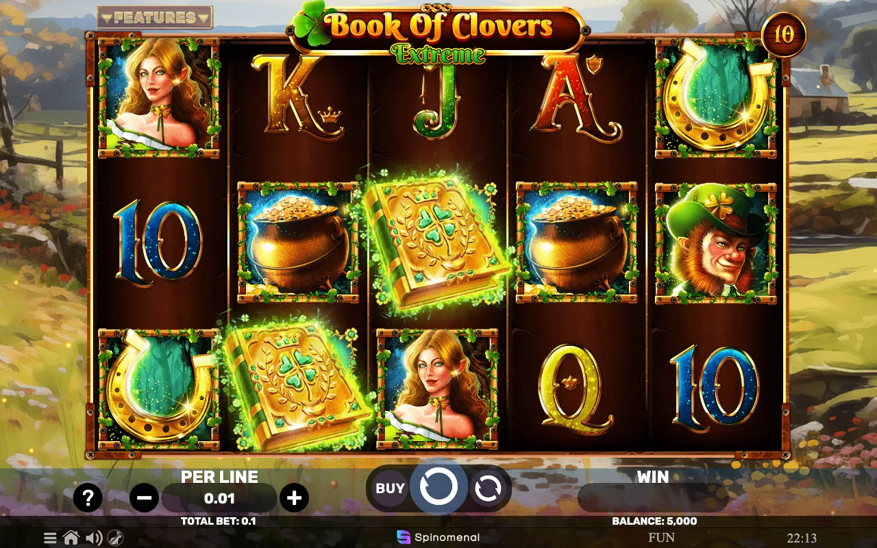 The base game — Book of Clovers Extreme