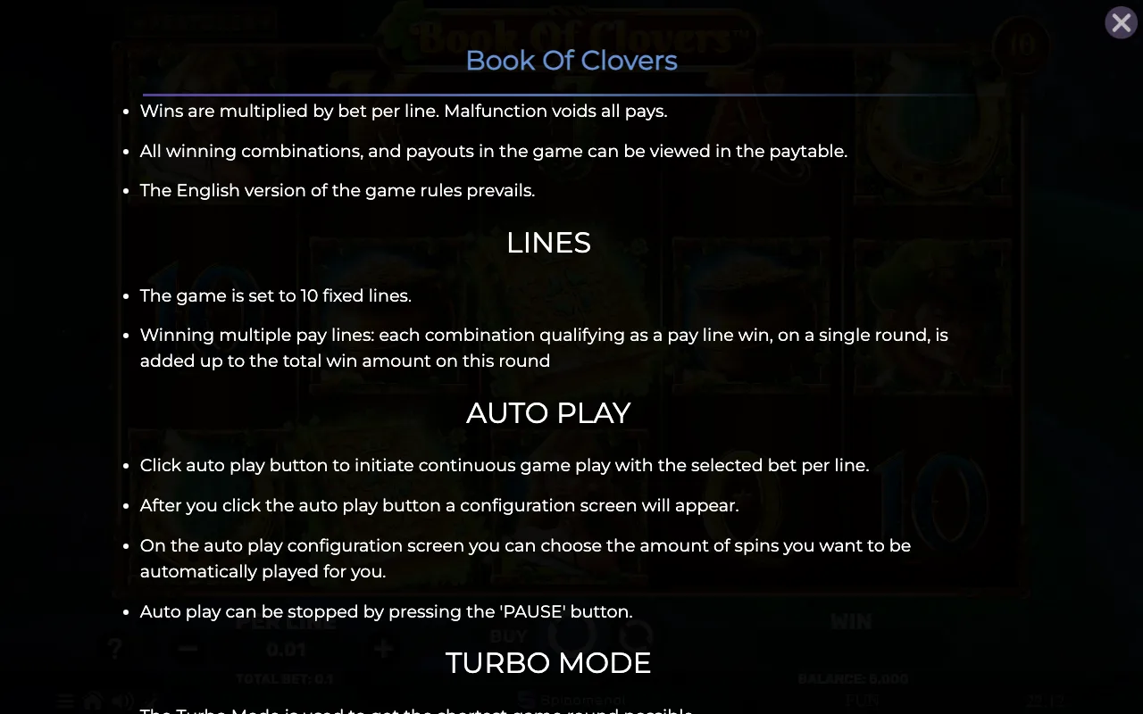 Lines — Book of Clovers