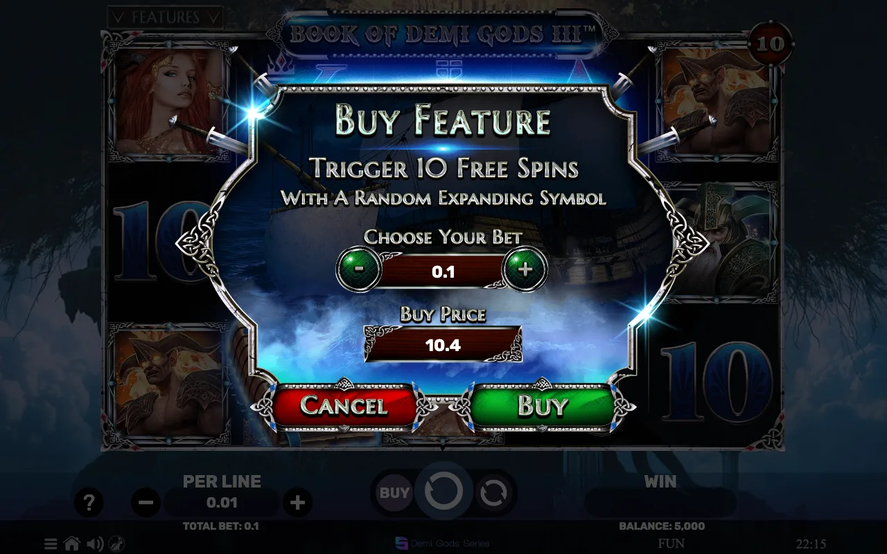 Buying the feature — Book of Demi Gods 3