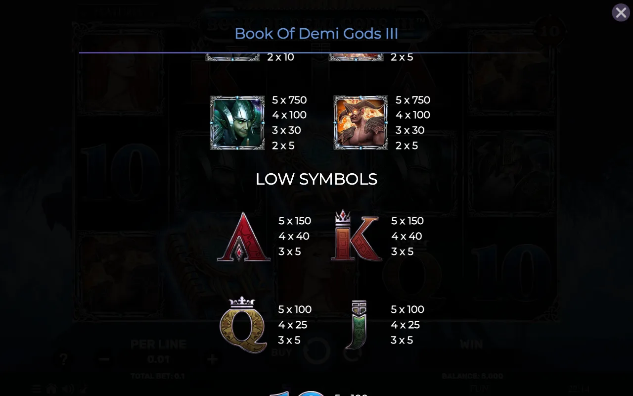 Game rules, page 4 — Book of Demi Gods 3