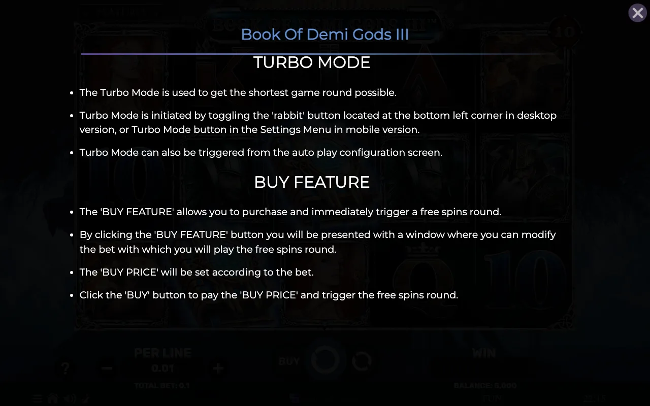 Game rules, page 8 — Book of Demi Gods 3