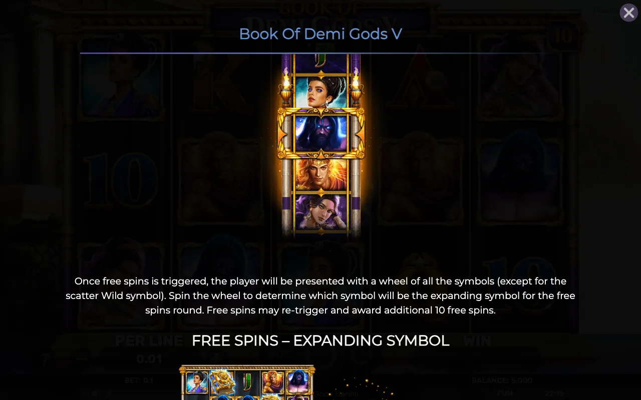 Game rules, page 2 — Book of Demi Gods 5
