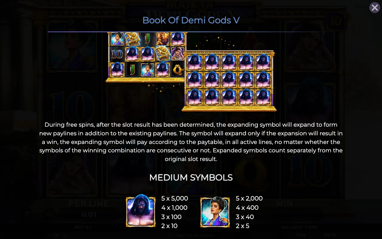 Game rules, page 3 — Book of Demi Gods 5