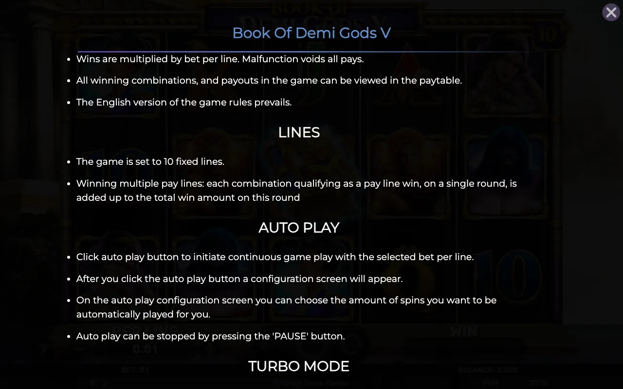 Lines — Book of Demi Gods 5