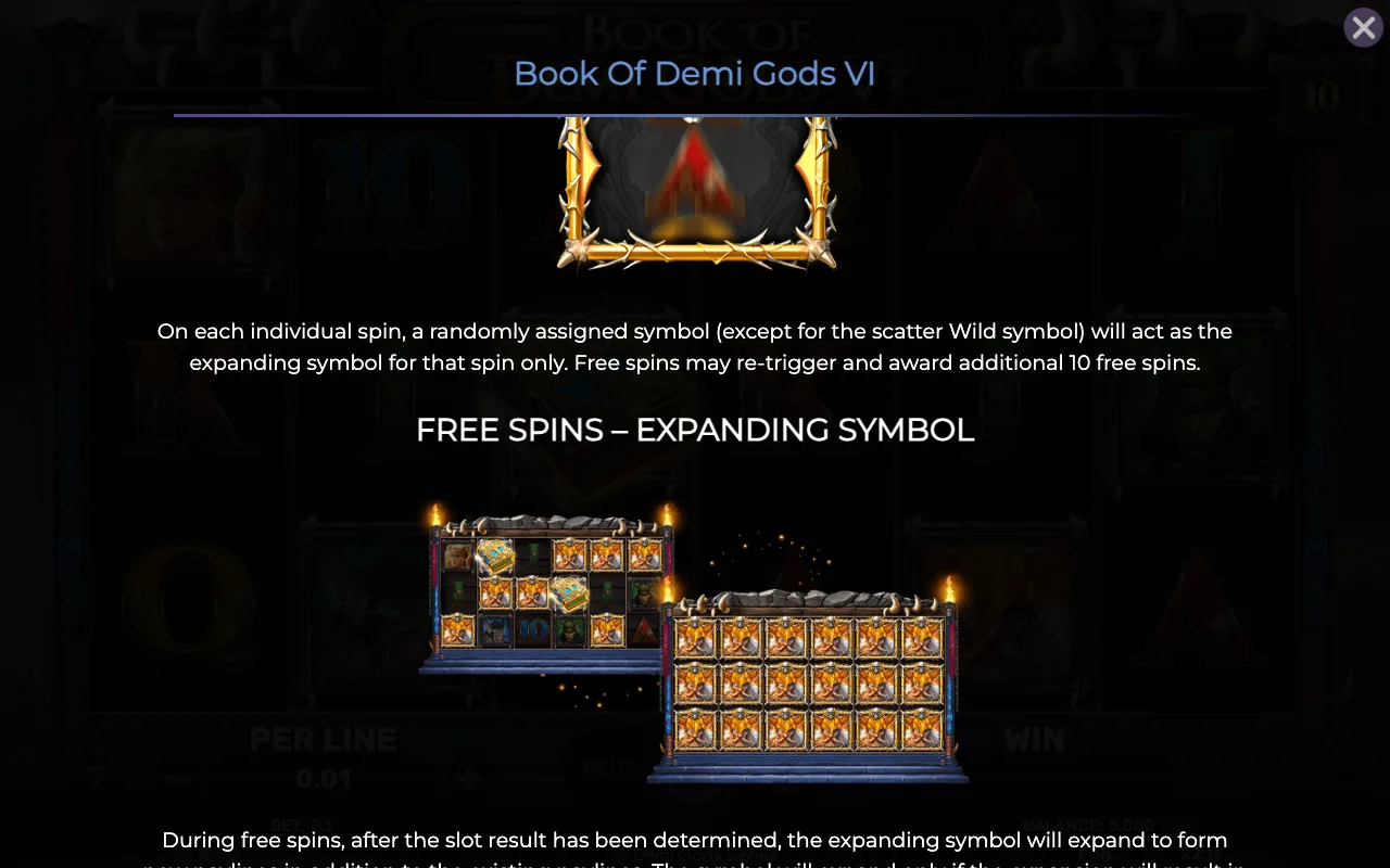 Game rules, page 2 — Book of Demi Gods vi
