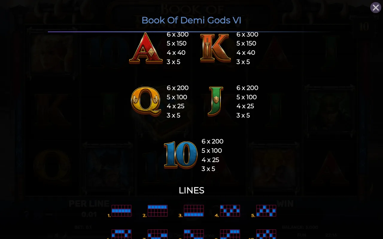 Game rules, page 4 — Book of Demi Gods vi