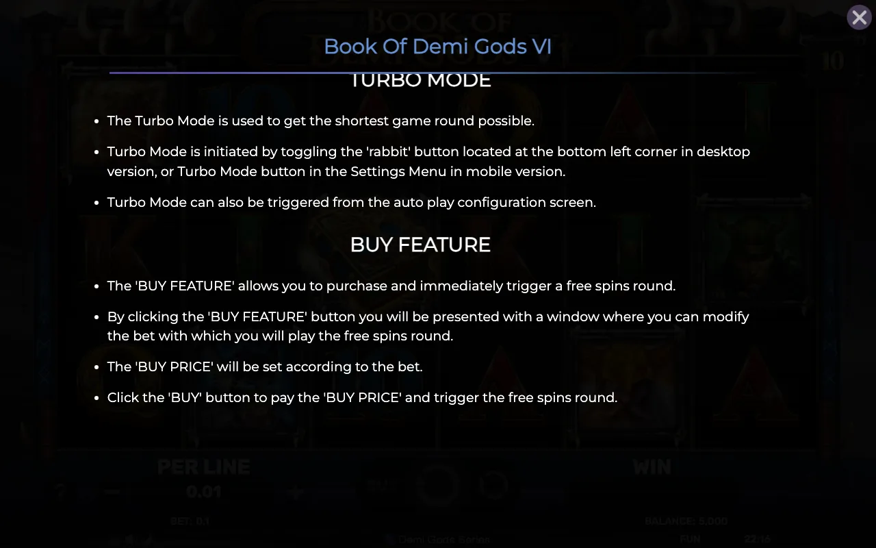 Game rules, page 7 — Book of Demi Gods vi
