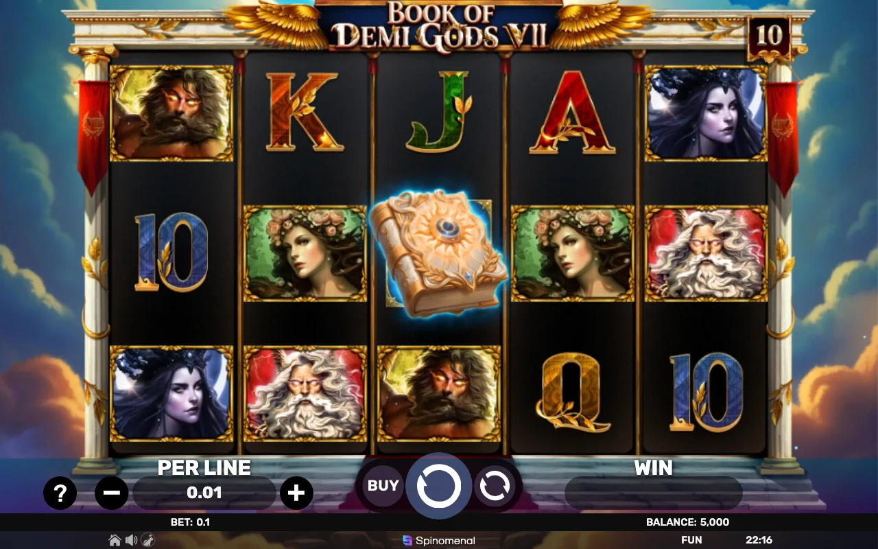 The base game — Book of Demi Gods Vii
