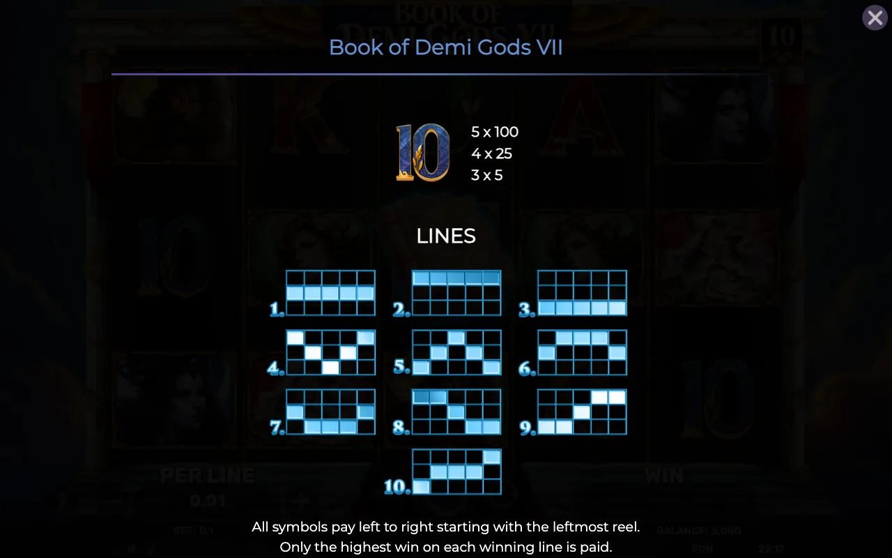 Game rules, page 5 — Book of Demi Gods Vii
