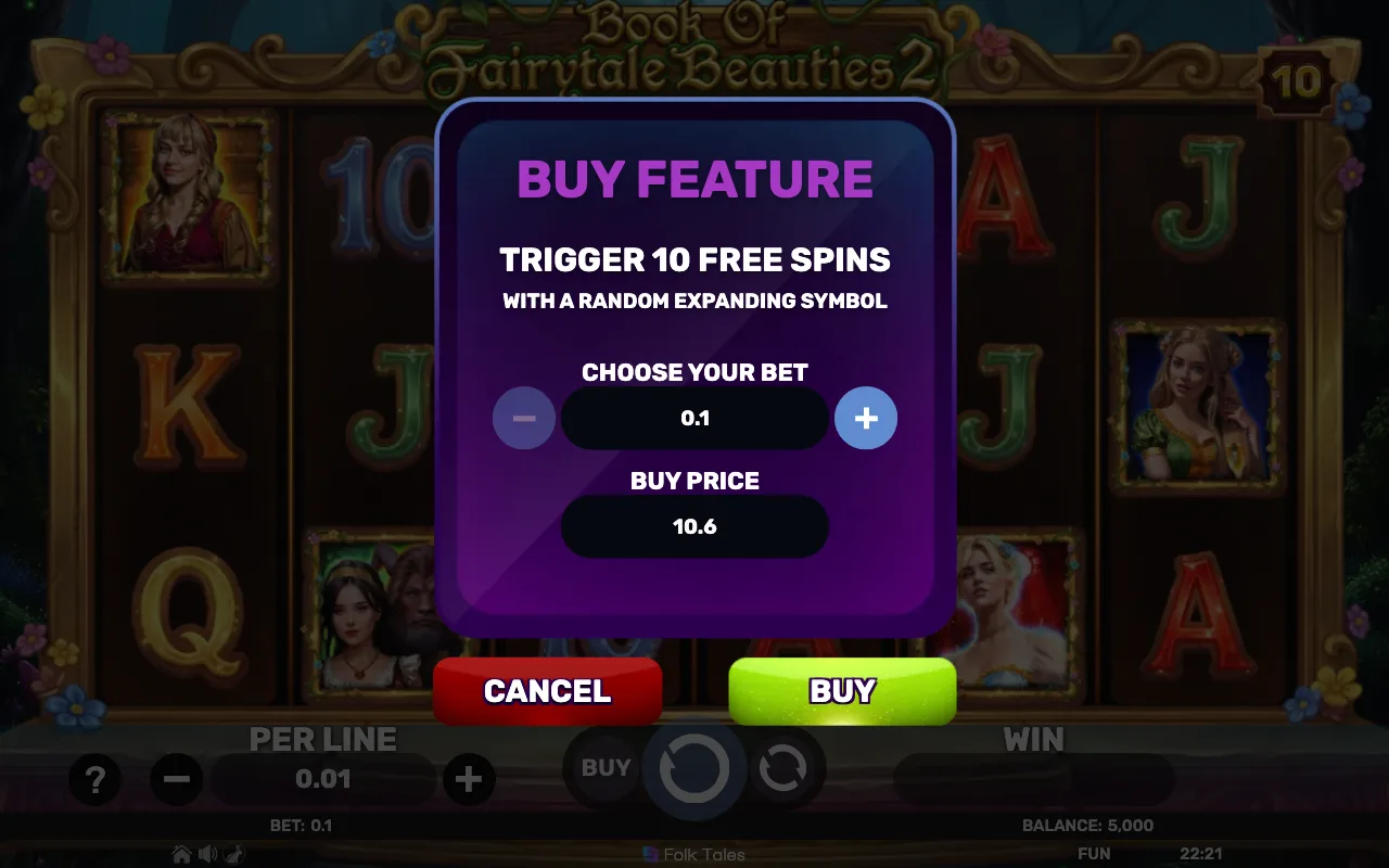 Buying the feature — Book of Fairytale Beauties 2