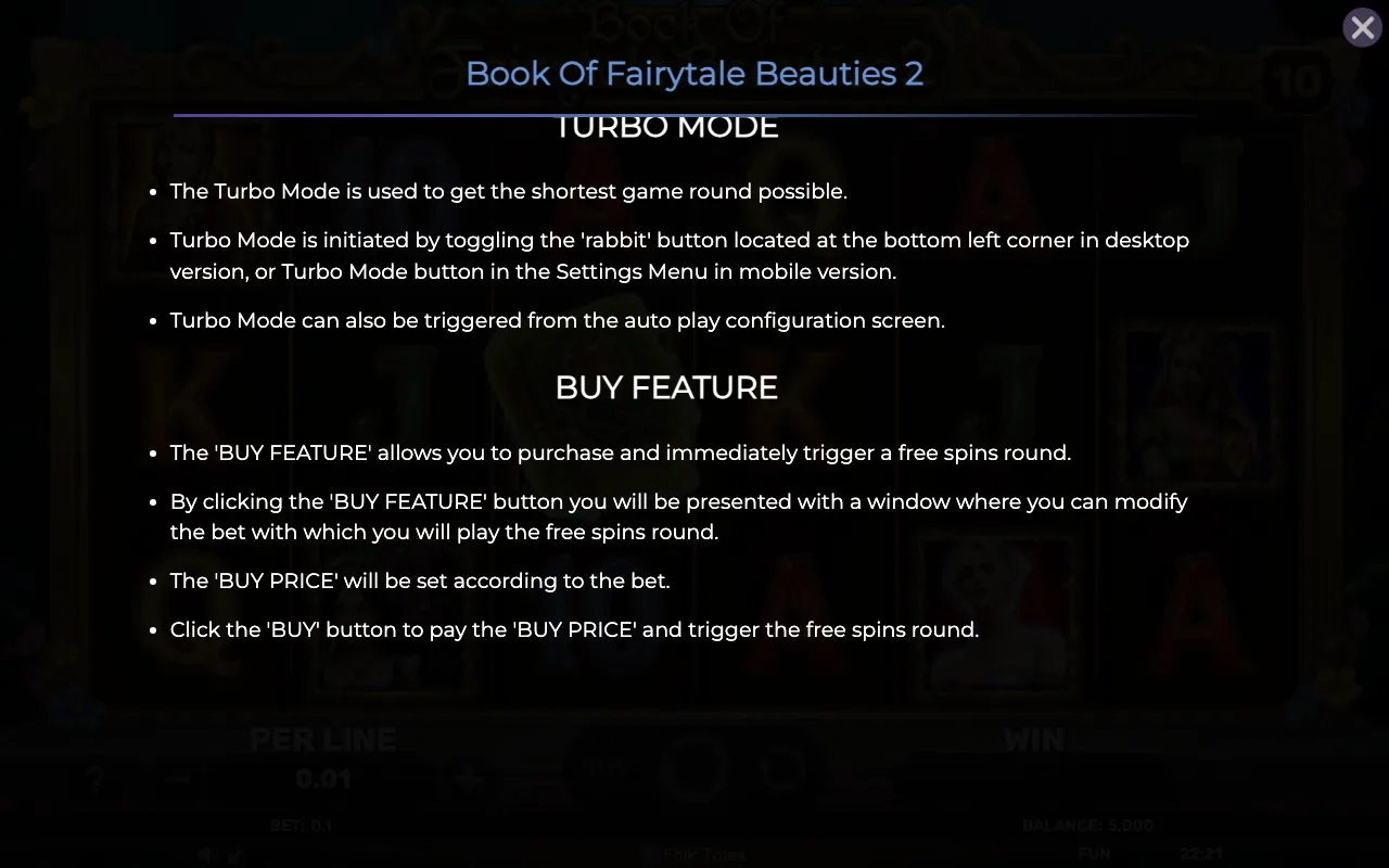 Game rules, page 7 — Book of Fairytale Beauties 2