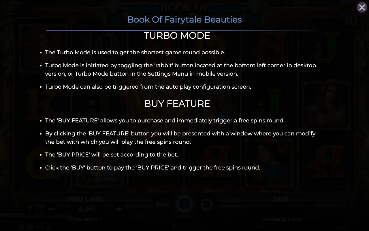 Game rules, page 7 — Book of Fairytale Beauties