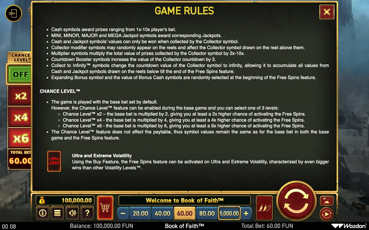 Game rules, page 11 — Book of Faith