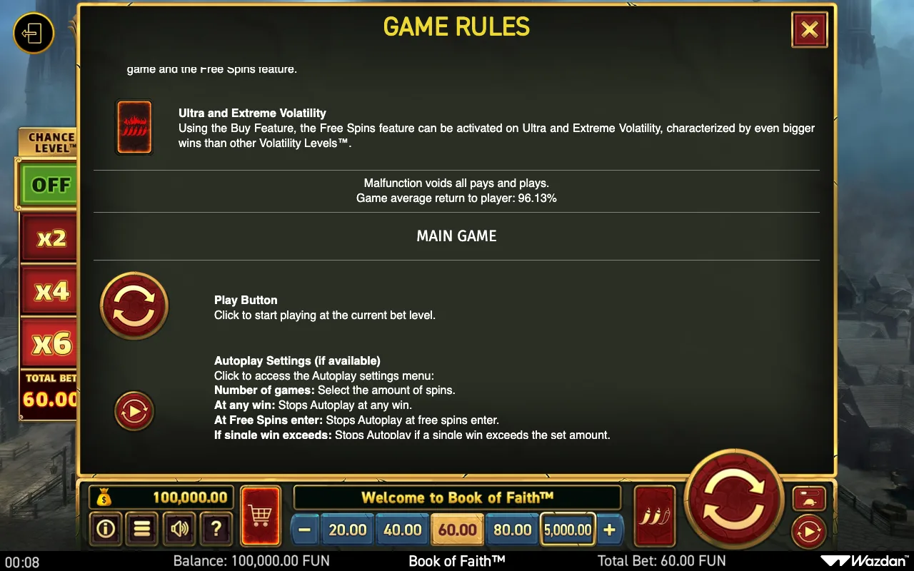 Game rules, page 12 — Book of Faith