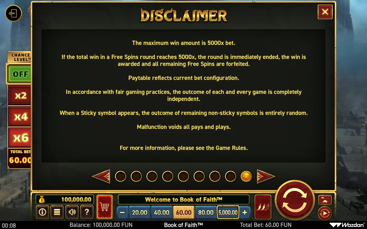 Game rules, page 9 — Book of Faith
