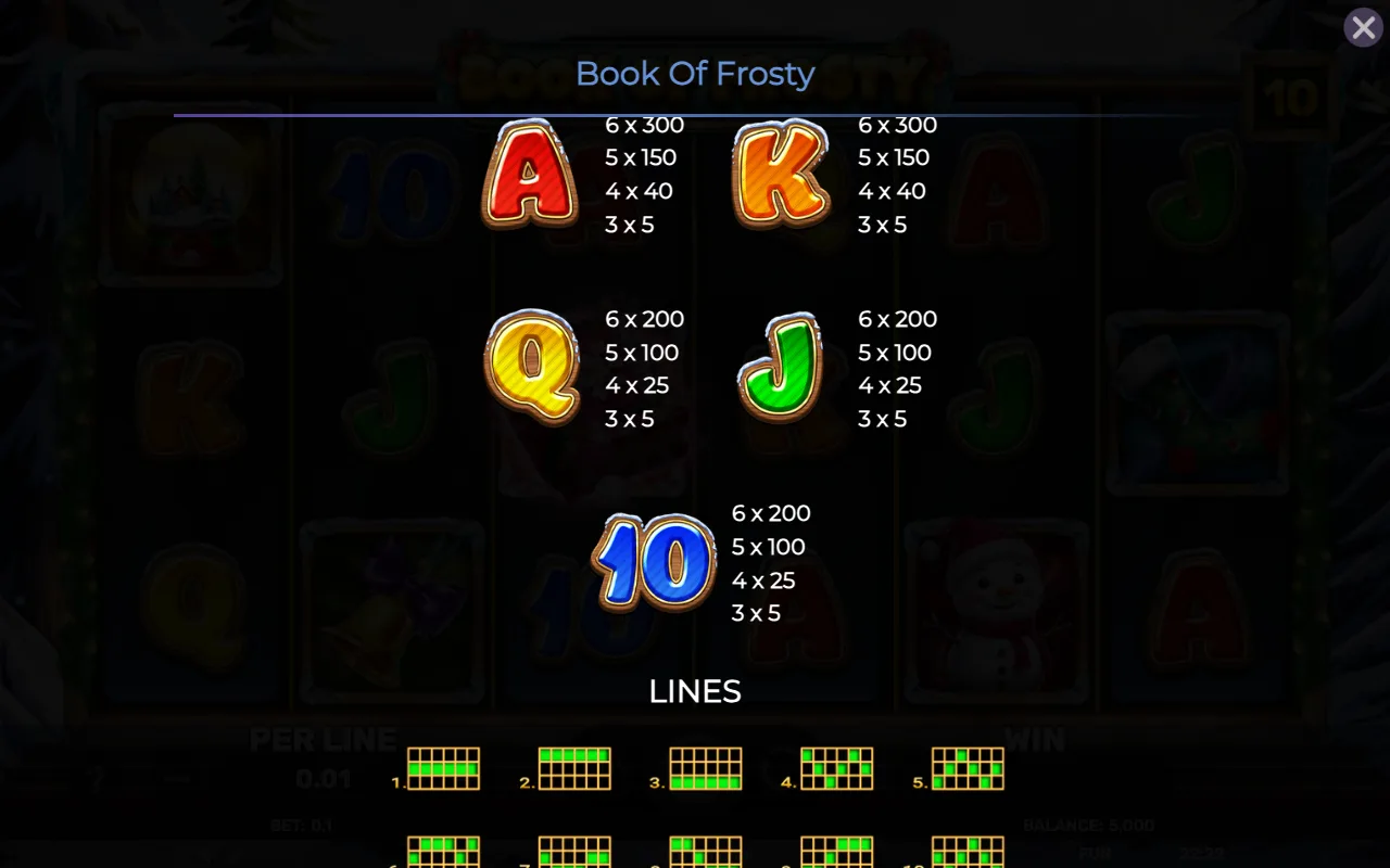 Game rules, page 4 — Book of Frosty