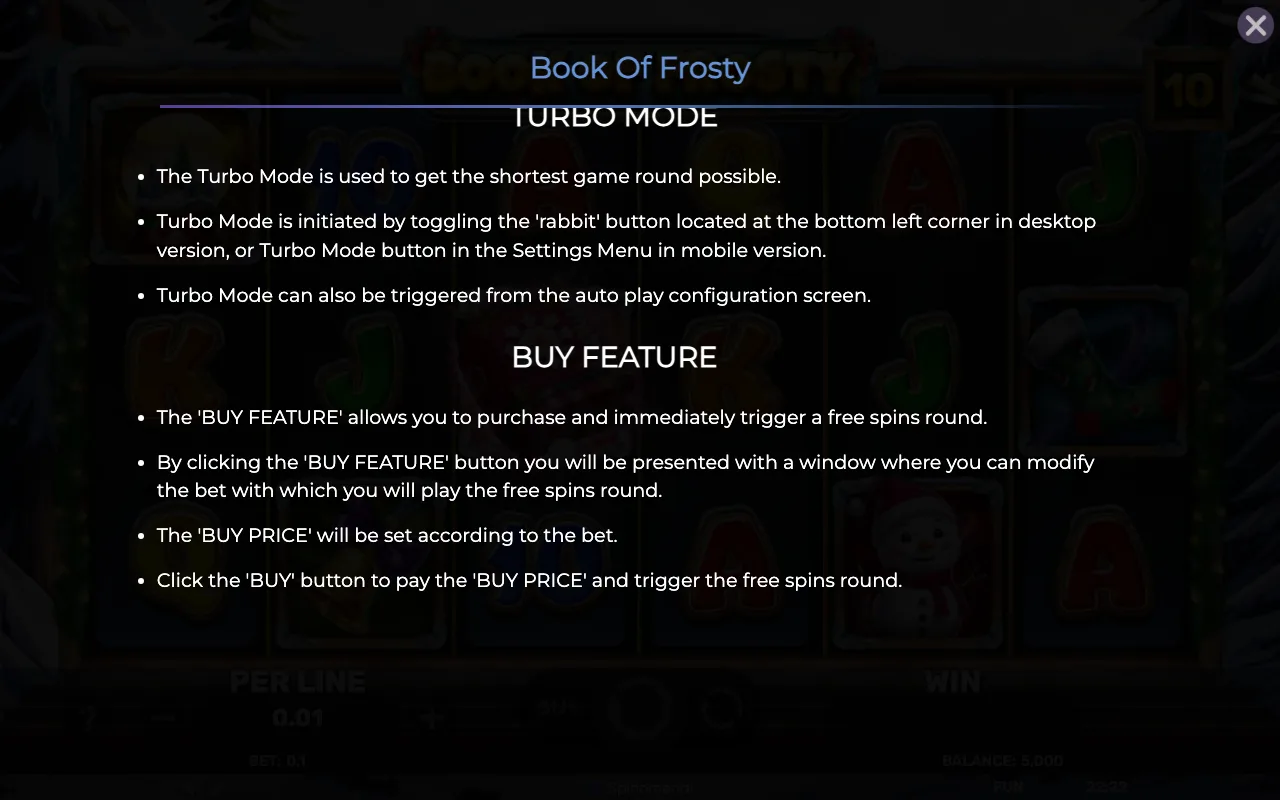 Game rules, page 7 — Book of Frosty