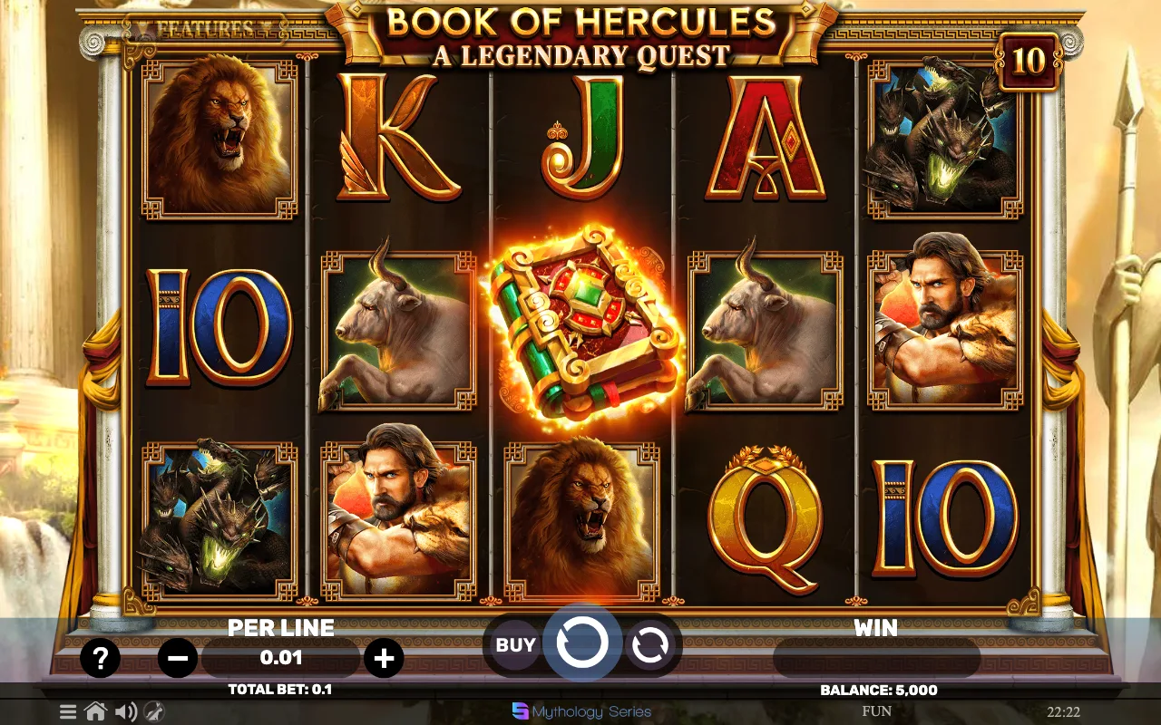 The base game — Book of Hercules a Legendary Quest