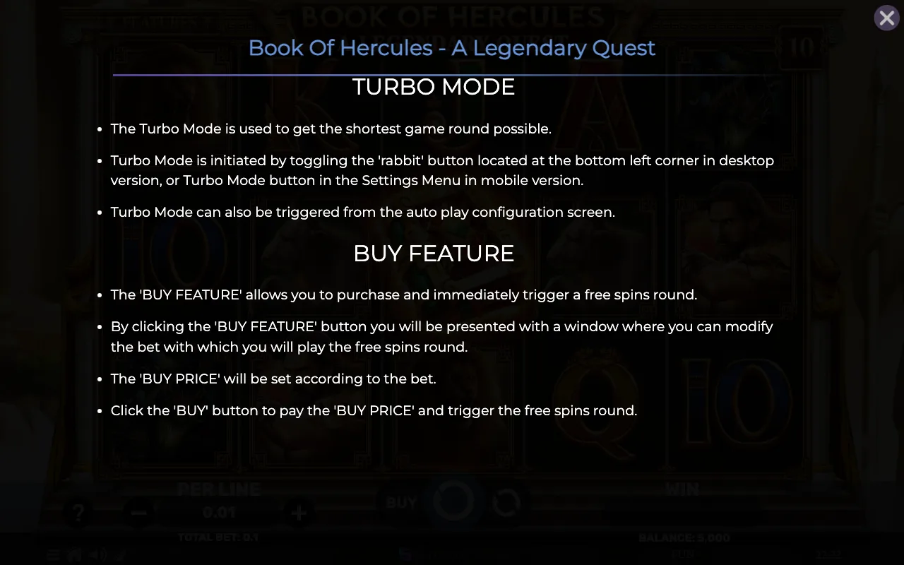 Game rules, page 8 — Book of Hercules a Legendary Quest