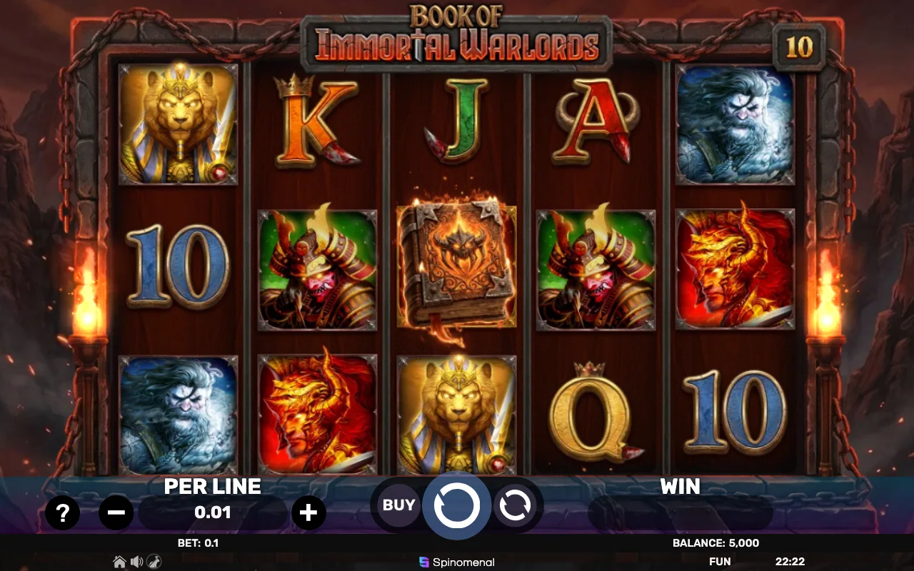 The base game — Book of Immortal Warlords