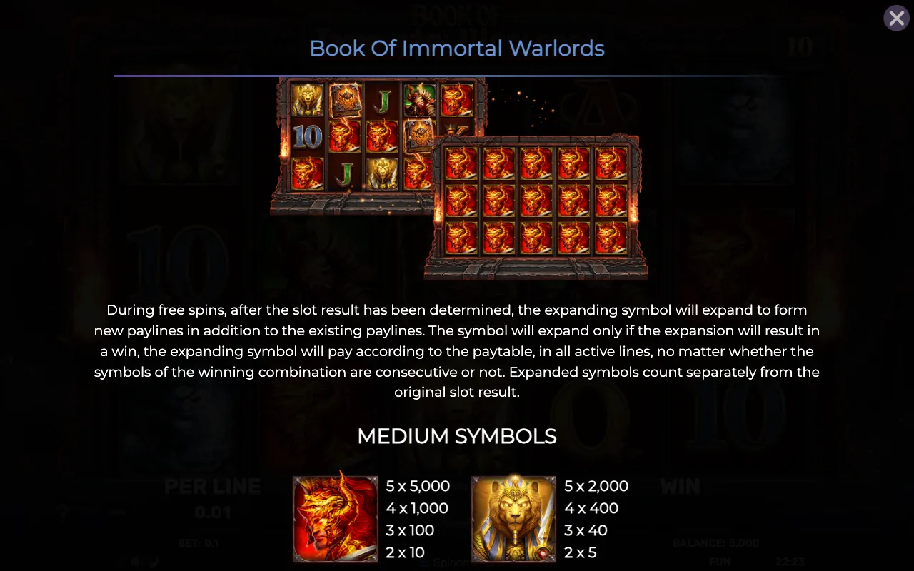 Game rules, page 3 — Book of Immortal Warlords
