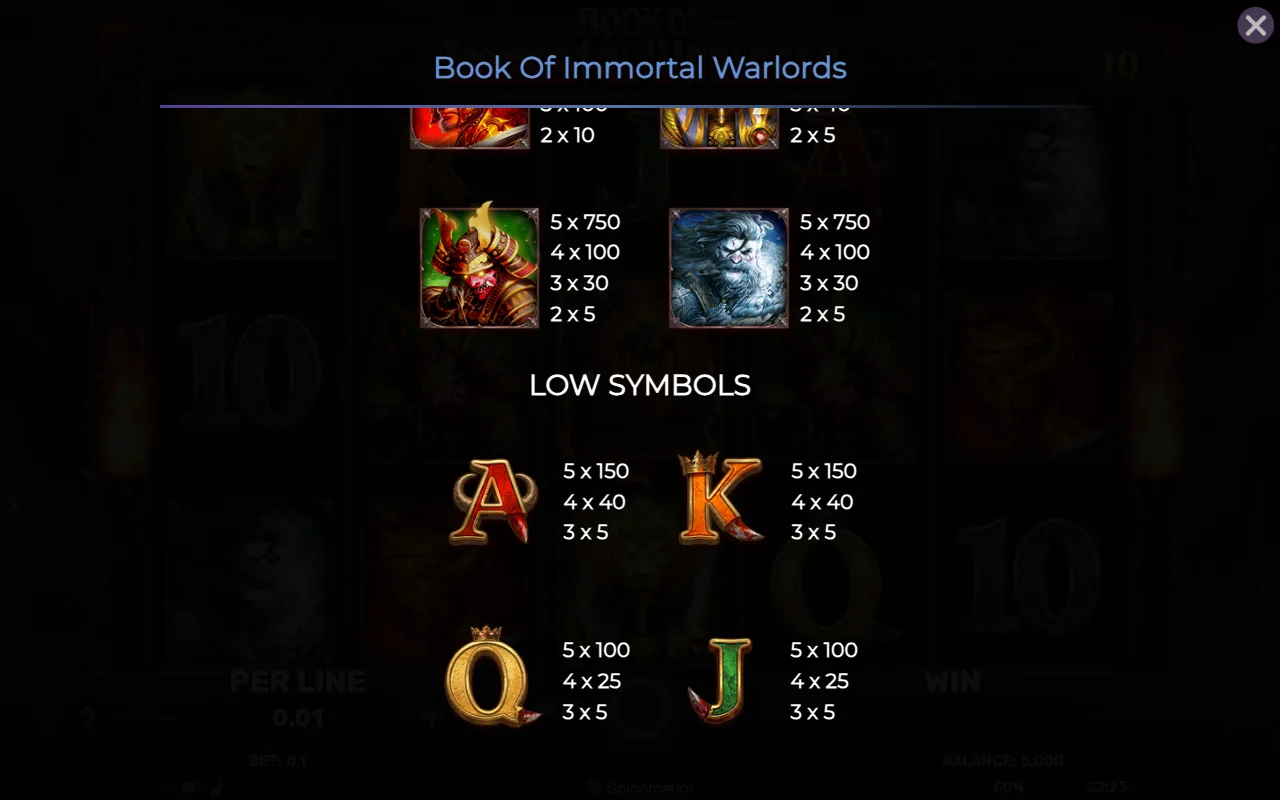 Game rules, page 4 — Book of Immortal Warlords