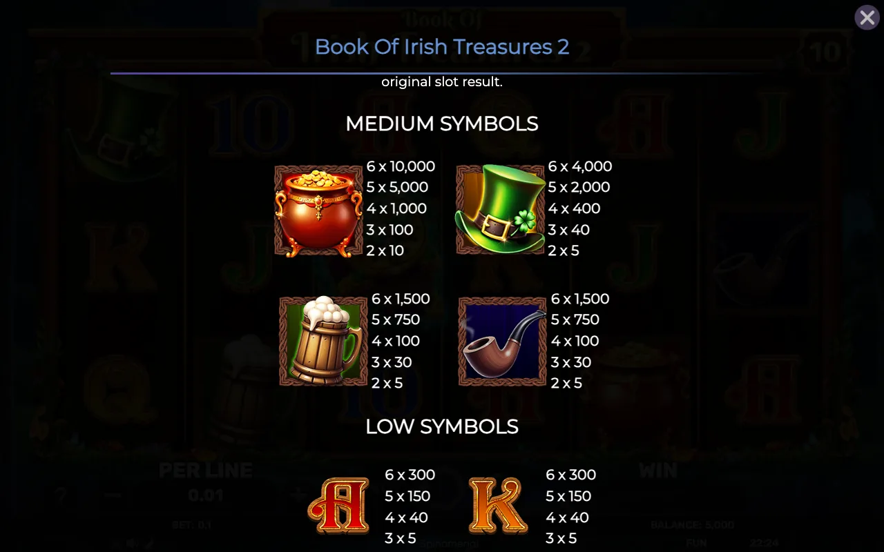Medium symbols — Book of Irish Treasures 2
