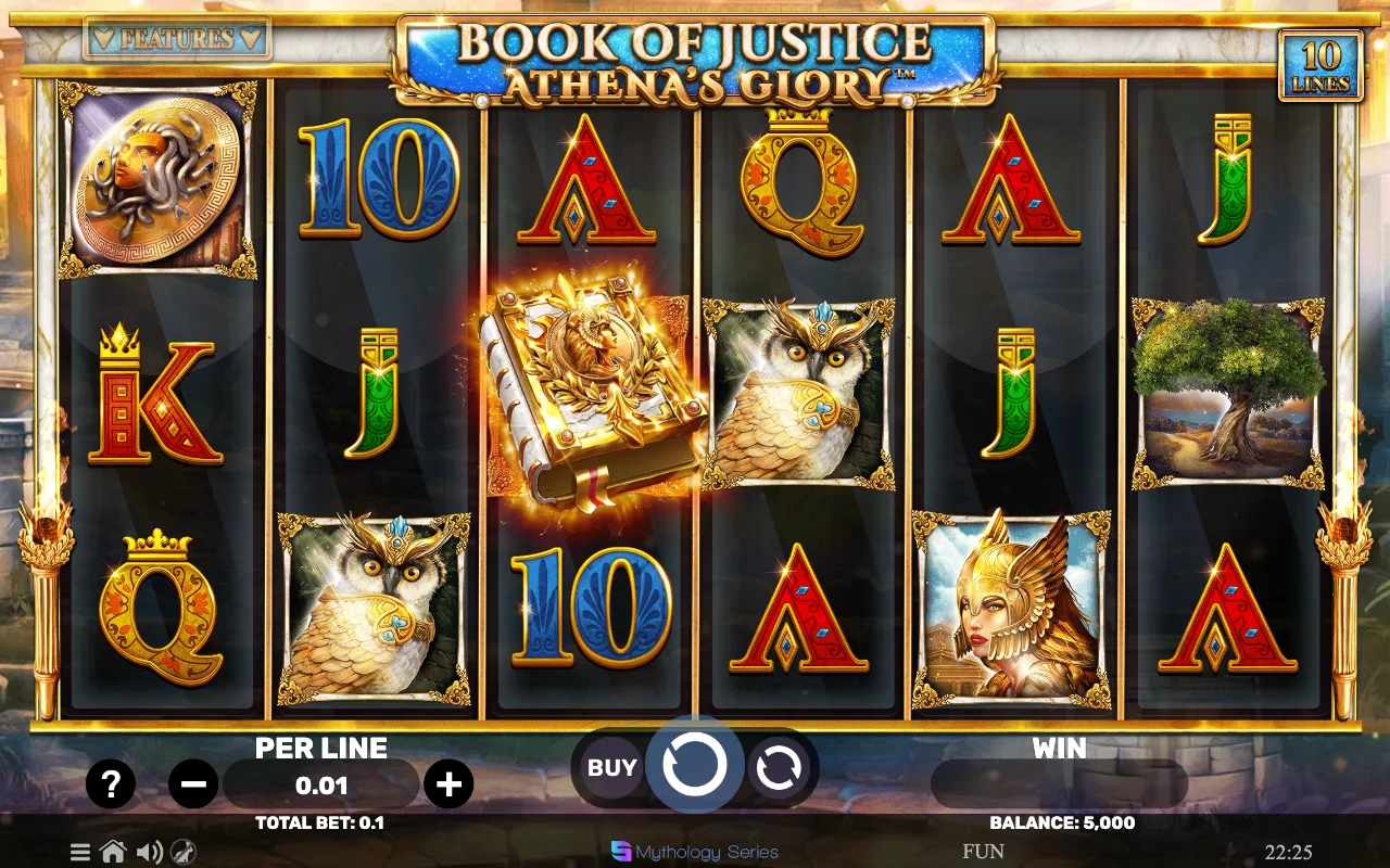 The base game — Book of Justice Athenas Glory