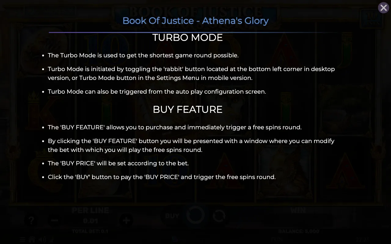 Game rules, page 7 — Book of Justice Athenas Glory