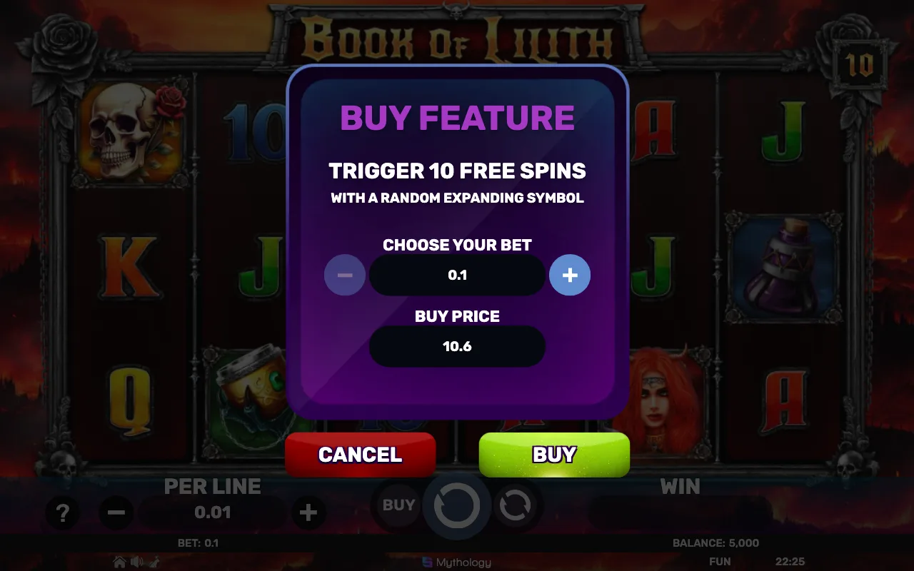 Buying the feature — Book of Lilith