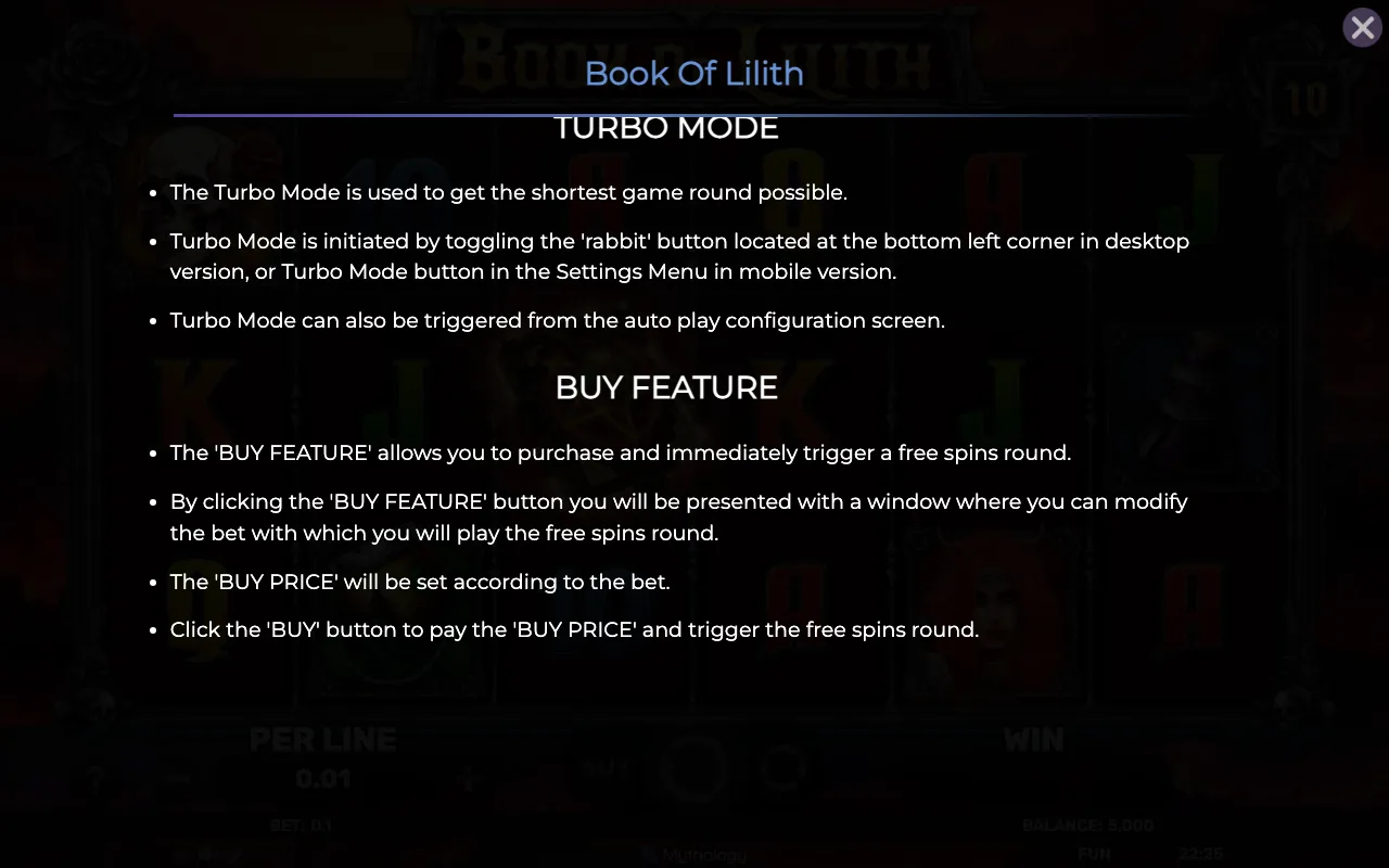 Buy feature — Book of Lilith