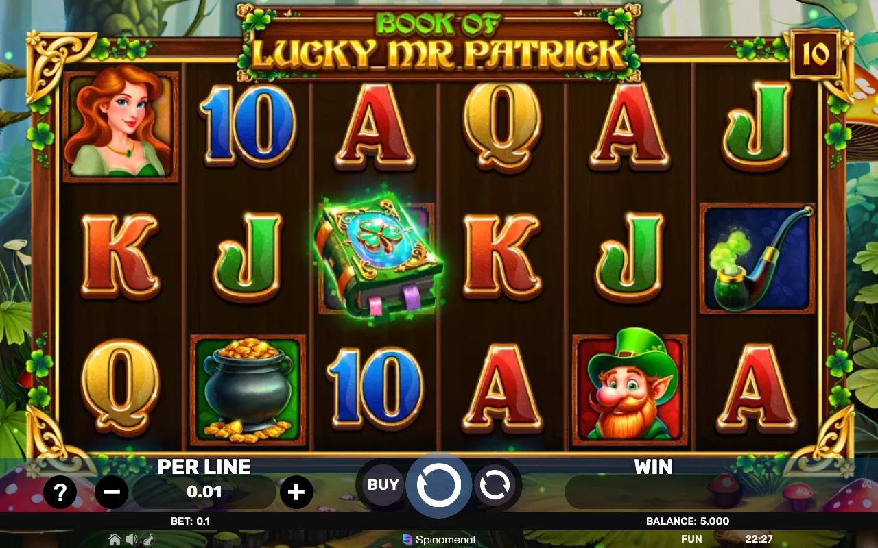 The base game — Book of Lucky mr Patrick