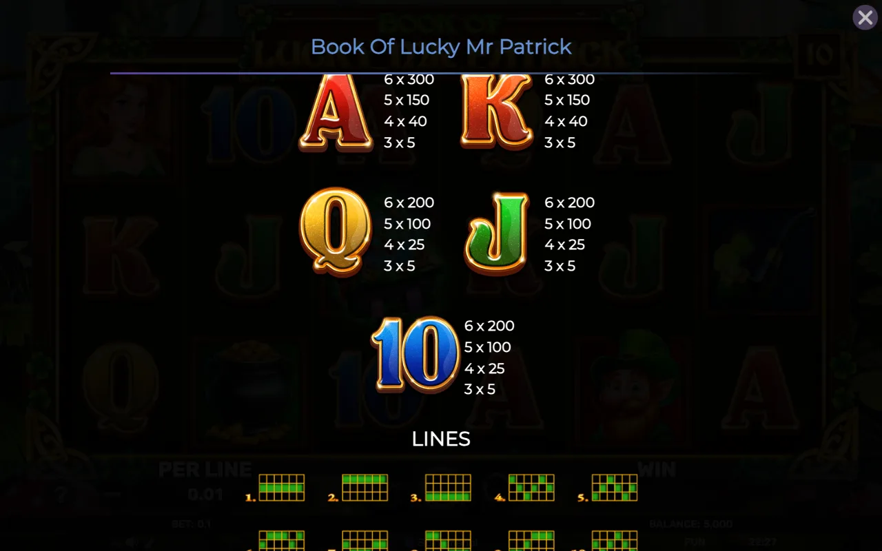 Game rules, page 4 — Book of Lucky mr Patrick