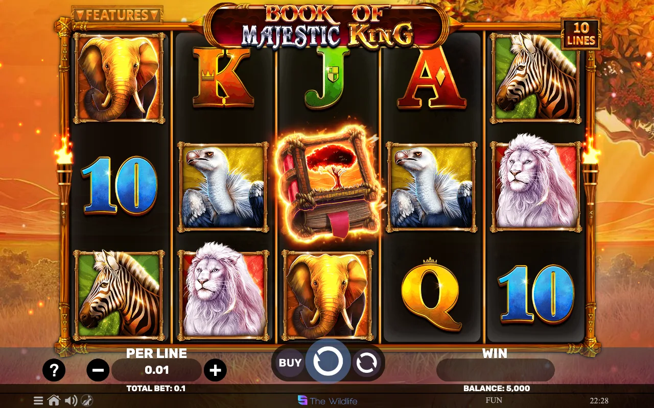 The base game — Book of Majestic King
